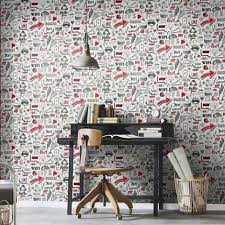 Red Glitter Effect Paste The Wall Wallpaper