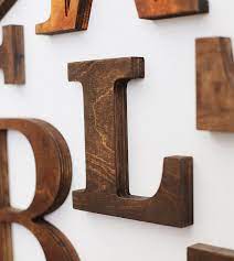 Wall Custom Wall Letters Rustic Wood