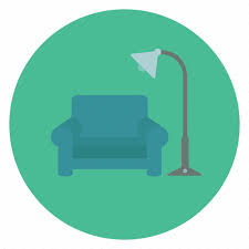 Chair Lamp Cozy Furniture Icon