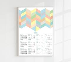 Digital Print 2023 Calendar Chevron