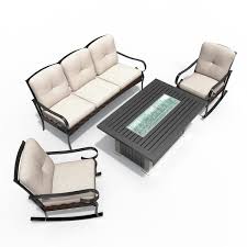 Direct Wicker Miya Gray 4 Piece Patio