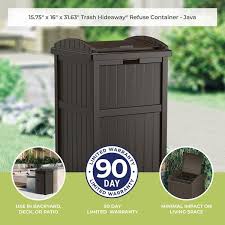 Suncast Plastic Trash Hideaway 30