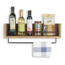 Rustic State Wooden Wall Shelf With