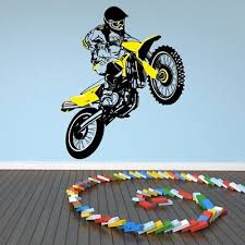 Yellow Dirt Bike Motocross Motorbike