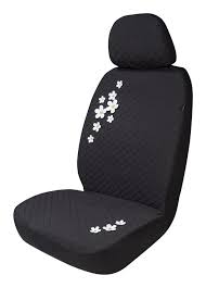Autotrends Quilted Daisy Low Back Seat