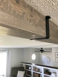 adding a faux wood beam to a room