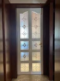 Hinged Interior Stained Glass Door For