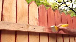Wooden Fence In A Brown Color