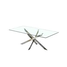 Silver Rectangle Dining Table