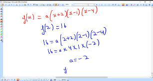 Find A Polynomial Function Of Degree 3