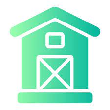Garden Shed Generic Flat Gradient Icon