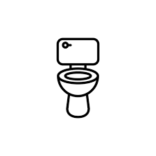 Black Toilet Icon Stock Photos Royalty