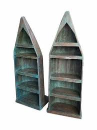 Sea Green Modern Wooden Bookshelf For