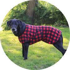 Buffalo Plaid Fleece Dog Coat