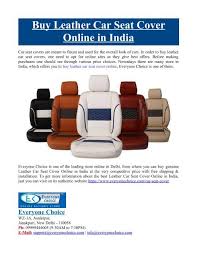 Buy Leather Car Seat Cover In India
