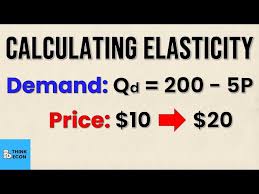 Calculating Elasticity Of Demand Given