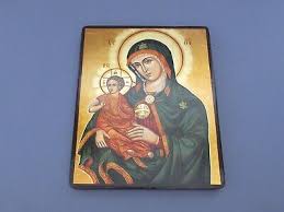 Icon Madonna With Child Wood Wall On