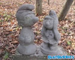 Smurf Garden Statues