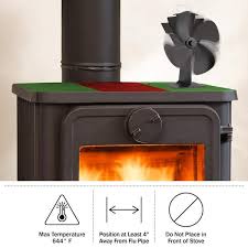 Stove Fan Heat Powered Fan For Wood Burning Stoves Or Fireplaces Diss Warm Air Through House By Home Complete