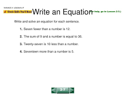 Ppt Write An Equation Powerpoint