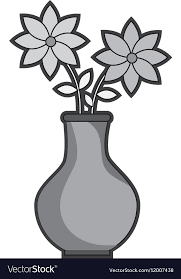 Flower Vase Isolated Icon Royalty Free