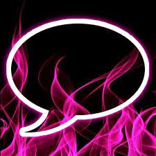 Pink Neon Messages Icon Wallpaper
