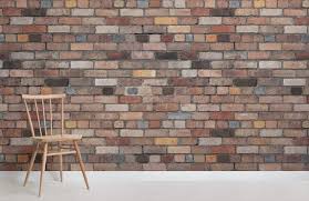 Faux Exposed Brick Wallpaper Mural Hovia