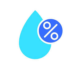Drop With Percentage Line Icon Liquid