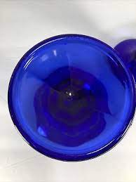 Cobalt Blue Tulip Libbey Glass