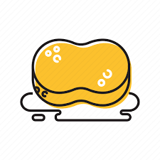 Dish Cleaner Soap Sponge Yellow Icon