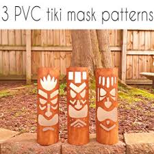 3 Pvc Pipe Tiki Mask Patterns Crazydiymom