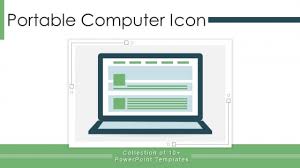 Portable Computer Icon Ppt Powerpoint