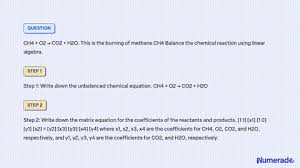 Solved Ch4 O2 Co2 H2o Balance