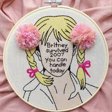 Icon Embroidery Hoop Art