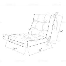 Artplan Seat Back Outdoor Chair Cushion