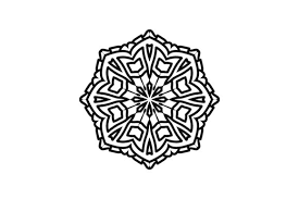 Mandala Simple Color Icon Design