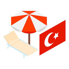 Turkey Vacation Icon Isometric Vector