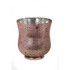 Gold Mercury Glass Bowl Hurricane Vase