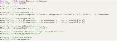 A Python For Modified Equation