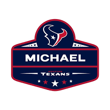 Houston Texans Badge Personalized Name