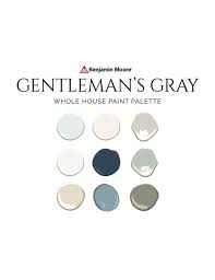 Benjamin Moore Gentleman S Gray Palette