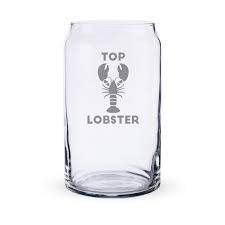 Top Lobster Funny Etched Beer Can Pint