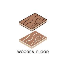 Natural Wood Floor Icon Premium Vector