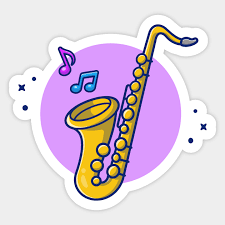 Saxophone With Notes Saxophone