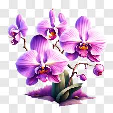 Beautiful Purple Orchids In