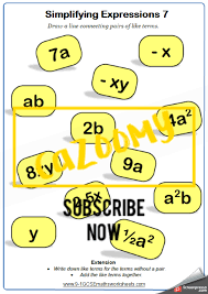 Algebra Worksheets And Answers Cazoomy