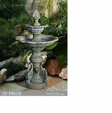 Pronto Grey Water Fountain With Led Light