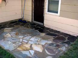 How To Lay A Flagstone Paver Patio Diy