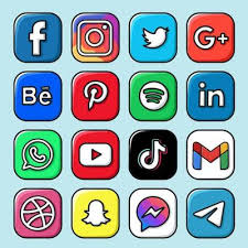 Social Media Icons Vector Art Icons