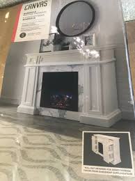 White Fire Place With Drawer General